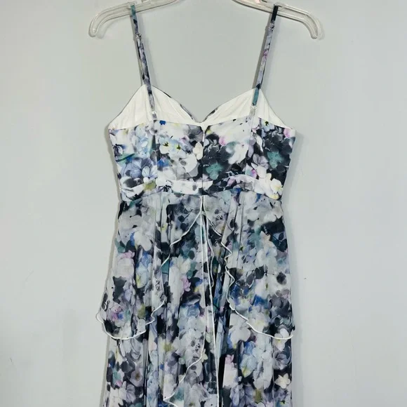Fame and Partners The Catherine Tiered Floral Bustier Gown Evening Maxi Dress 4 - Picture 9 of 16